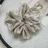 Scrunchie de Cetim Luxuoso com Cristais para Mulheres, Novo Estilo 2026 Prendedor de Coque, Acessório de Cabelo de Luxo Leve