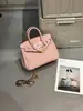 Bolsa de Ombro Fashion Tendência 2026 com Padrão Lichia, Fivela de Platina, Bolsa de Mão 25cm, Bolsa Transversal de Grande Capacidade