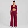 Ropa deportiva ajustada europea y americana transfronteriza Traje de yoga Ropa de secado rápido Ropa de fitness para correr al aire libre Ropa de yoga Traje para mujer