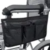 Bolsa de Almacenamiento para Reposabrazos Lateral de Silla de Ruedas, Bolsa de Almacenamiento de Bolsillo Múltiple, Lista para Enviar, Venta Caliente Transfronteriza, Fabricante