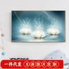 Pintura de diamante 5D, nuevo estilo, para sala de estar, simple, punto de loto blanco, bordado de diamantes, punto de cruz, dormitorio, planta, flor