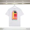 Casablanca Casablanca camiseta de manga corta correcta ins moda nicho europea y americana casual high street
