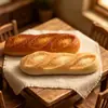 Juguete de Baguette Grande Simulado para Decoración de Cocina de Casa de Muñecas, Colgante para Llavero, Accesorios de Bricolaje, Hebilla de Zapato
