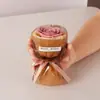 Rosa de Navidad mini flor seca ramo pequeño Día del Maestro enviar a novia cita bolsillo vida eterna flor de jabón venta al por mayor