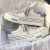 Zapatos de Lona Grulla de Almohada Blanca para Mujer Verano Transpirables Diseño de Nicho Zapatos ins Zapatos de Moda Estilo Coreano Versátiles Zapatos Blancos Gruesos