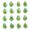 Atacado 11*16mm Folha de Bordo Furo Único Pingente de Vidro Cristalino Acessórios de Joias para Roupas Acessórios de Colar Brincos em Estoque