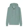Suéter con Capucha y Cremallera de Algodón Saludable Perlado Cárdigan Chaqueta Simple Blanco Ropa de Trabajo Ropa para Clase Grupal Estampado