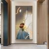 Pintura decorativa de corredor de pedra significado boa pintura para pendurar versão vertical de luxo leve moderno pintura de entrada de casa pintura de atmosfera abstrata