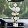 Colgante de perfume de coche de fábrica Xiangyun, calabaza de loto de jade verde, colgante creativo para decoración de coche, accesorios para coche al por mayor