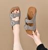 2025 Nueva Moda de Verano Pantuflas Versátiles para Mujer Pantuflas Birkenstock con Plataforma para Exterior Pantuflas de Playa
