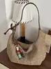 Bolsas Tejidas Transfronterizas para Mujer 2026 Verano Nuevo Diseño de Nicho Bolso de Hombro Cruzado Estilo Vacaciones en la Playa Bolso de Playa