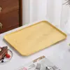 Bandeja de Palha de Trigo Estilo Ins Bandeja de Servir para Hotel Restaurante Bandeja de Chá Prato Retangular de Plástico Doméstico Fornecedor