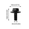 105 Piezas Tornillos y Clips para Coche Tornillos para Parachoques de Coche Remaches Decorativos para Base de Motor