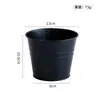 Macetas de Lata Coloridas Transfronterizas, Plantas Verdes, Cubos Pequeños de Flores Suculentas, Cubos de Almacenamiento de Escritorio, Cubos Pequeños de Hierro Metálico de Color Caramelo Sin Perforaciones