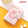 Porta-Cartões Feminino de Desenho Animado, Grande Capacidade, Múltiplos Slots para Cartões, Ultra Fino, Anti-Desmagnetização, Porta-Cartões Compacto, Carteira de Cartões Estilo Anime
