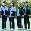 Traje de Verão, Uniforme de Turma do Ensino Fundamental II, Camisa Polo Solta de Manga Curta Estilo College, Conjunto de Três Peças de Uniforme de Formatura para Alunos do Ensino Médio e Fundamental