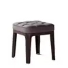 Taburete Cuadrado para Sala de Estar Transfronterizo, Taburete Pequeño Acolchado Suave, Taburete para Cambiar Zapatos en la Entrada, Taburete Apilable para Mesa de Café, Taburete Bajo Simple Moderno para el Hogar