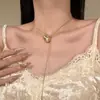 Collar de Calabaza Fulu Cepillado Tirable para Mujer El Más Fácil de Combinar Nuevo Estilo Chino Cadena Larga para Suéter Accesorios Nuevos Otoño e Invierno 2025