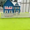 Modelo en miniatura Bricolaje arquitectura de jardín valla barandilla modelo de plástico pared paisaje barandilla de jardín hecho a mano