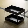 Estante de Hierro Forjado para Té, Estante para Tazas de Té, Estante de Almacenamiento, Estante de Exhibición, Organizador de Juego de Té Kung Fu, Estante de Exhibición de Escritorio Multicapa, Espacio para el Té