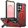 Funda Nueva para Teléfono Móvil Transfronteriza Adecuada para Samsung S26Ultra Anticaída S25 Funda con Succión Magnética con Soporte A57 Funda Protectora tipo Armadura