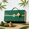 Nueva Caja de Regalo Festiva para el Festival del Bote del Dragón, Caja de Regalo Festiva, Caja Grande Vacía para Zongzi, Tacto de Alta Gama, Caja de Regalo Portátil al por Mayor