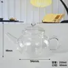Tetera de Vidrio al por Mayor para Uso Doméstico, Capacidad Pequeña, Tetera con Filtro, Tetera para Infusión, Juego de Té Resistente a Altas Temperaturas, Tetera de Seis Secciones