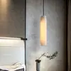Lámpara Colgante de Mesita de Noche de Mármol Español Natural, Lámpara Colgante de Diseño de Lujo Ligero para Comedor, Barra de Bar, Dormitorio Principal, Entrada