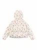 Chaqueta Corta de Algodón con Capucha y Estampado Integral de Ositos, Linda, Dulce y Genial, para Mujer, Nueva para Invierno 2025, Cálida y Engrosada