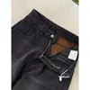 Estilo Hong Kong para Hombre Verano Nuevo 2024 Jeans con Letras Personalizadas Hip-Hop Ins Moderno High Street Moderno Pantalón Guapo