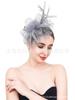 Amazon popular tocado de plumas Horquilla de flores diadema tocado de doble uso fiesta de hipódromo escenario accesorios para el cabello venta al por mayor