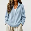 Suéter Feminino Gola V Malha Waffle Cruzada Europeia e Americana Primavera e Outono Estilo Preguiçoso Solto Top Pulôver Casual