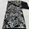 Renda contas de indústria pesada bordado em rede com contas vestido de noite vestido de noiva moda europeia tecido de renda floral MN2792