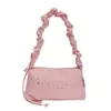 2026 Nova Moda Elegante Grande Capacidade Casual Feminina Estrela Cordão Design Pregueado Simples Bolsa de Ombro ou Axila