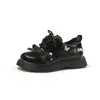 Otoño 2026 Nuevos Zapatos de Charol Elegantes Pequeños Zapatos de Piel para Niñas Estilo Chica del Bosque Zapatos Planos de Rendimiento Zapatos de Princesa para Niños Pequeños