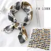 Moda Coreana 2020 Bufanda Pequeña Estampada de Seda Bufanda Cuadrada Pequeña Bufanda Decorativa Profesional para Mujer