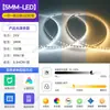 Tira de Luz Cob Dimmable de Tres Colores 24V, Espectro Completo Protección Ocular, Tira de Luz Led Suave sin Parpadeo, Luz Ambiental de Techo para Toda la Casa