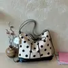 Bolso Cubo de Lunares para Mujer 2026 Nuevo de Moda Bolso de un Solo Hombro para Debajo del Brazo Bolso de Mano Versátil y de Moda para el Uso Diario y el Viaje