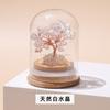 Cascalho de cristal natural Garrafa de desejos Árvore da fortuna Ornamentos de mesa para escritório Artesanato de cristal Atacado