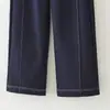 Jeans mom rectos elegantes de alta gama, nuevo estilo otoño/invierno para mujeres mayores de 50 años, pantalones para mujeres de mediana edad y ancianas, imitación de mezclilla, versión estrecha, pantalones de pierna ancha para mujer