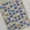 Pegatinas de Uñas Mariposa Azul Soñadora 5D Estereoscópicas en Relieve Mariposa Azul DIY Pegatinas de Uñas Joyería Estilo Ca
