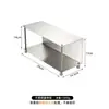 Suporte de Copo de Água de Aço Inoxidável Suporte de Copo Dupla Camada para Mesa Rack de Armazenamento de Cosméticos e Perfumes para Bancada Rack de Armazenamento Estilo Industrial