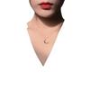 Diseño Nuevo 2021 Collar de Luna para Mujer Tendencia Clavícula Colgante Corto Celebridad de Internet Casual Temperamento Estilo Frío Versión Coreana