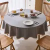 Toalha de mesa redonda de algodão e linho japonesa à prova d'água à prova de óleo anti-queimadura descartável doméstica luxo leve mesa redonda grande toalha de mesa toalha de mesa tecido de toalha de mesa