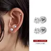Nuevo pendiente de acero de titanio con garra de dragón y circón, diseño de nicho para mujer, pendiente de aleación de titanio de alta calidad, pendiente para el lóbulo de la oreja, clavo para la oreja