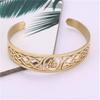 Venta caliente europea y americana en AliExpress Símbolo nórdico Vika nudo celta amuleto pulsera ajustable de acero inoxidable