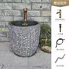 Pátio de pedra tanque para esfregar chão pedestal de mármore esfregão integrado de piso externo externo piso de pedra lavagem de chão tanque de esfregar pia de tanque