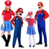 Disfraz de Halloween Mario Louis Super Mary disfraz adulto niños masculino y femenino disfraz para padres e hijos disfraz de rol