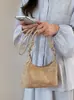 Nova bolsa de palha trançada com alça de ombro larga e moderna, estilo simples, grande capacidade, bolsa de praia casual
