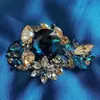 Broche de alta calidad, nicho, incrustado, flor de cristal Shijia, ramillete de alta gama, pin para solapa de traje, accesorio para mujer, temperamento